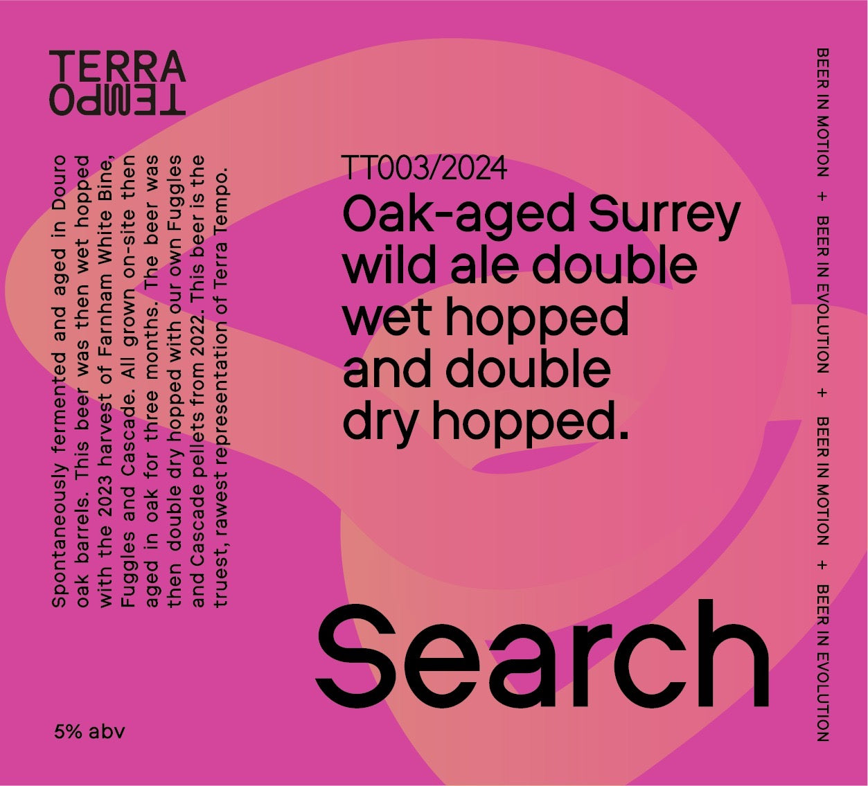 Search - Oak aged Surrey Wild Ale double wet hopped and double dry hopped 5% 750ml