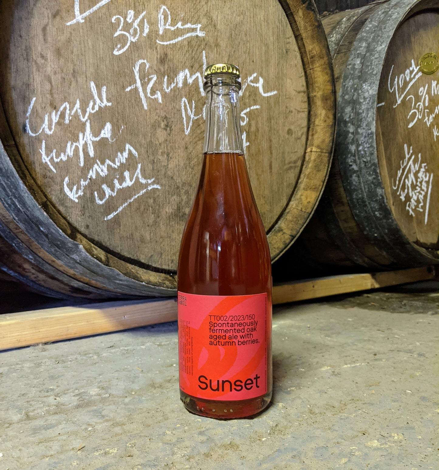 Sunset Spontaneously fermented oak aged ale with Autumn Berries 4.8% 750ml